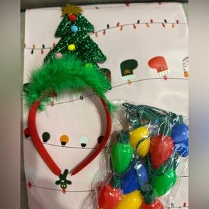 Festive light-up Christmas Headband and necklace sets
